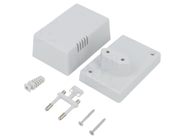 Behuizing: voor voedingseenheid; X: 54mm; Y: 81mm; Z: 46mm; ABS Behuizing: voor voedingseenheid; X: 54mm; Y: 81mm; Z: 46mm; ABS
